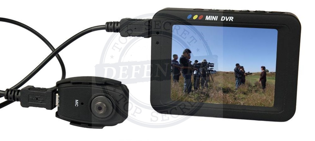 מצלמת כפתור זעירה עם יחידת הקלטה ומסך 3 אינץ BSVR498