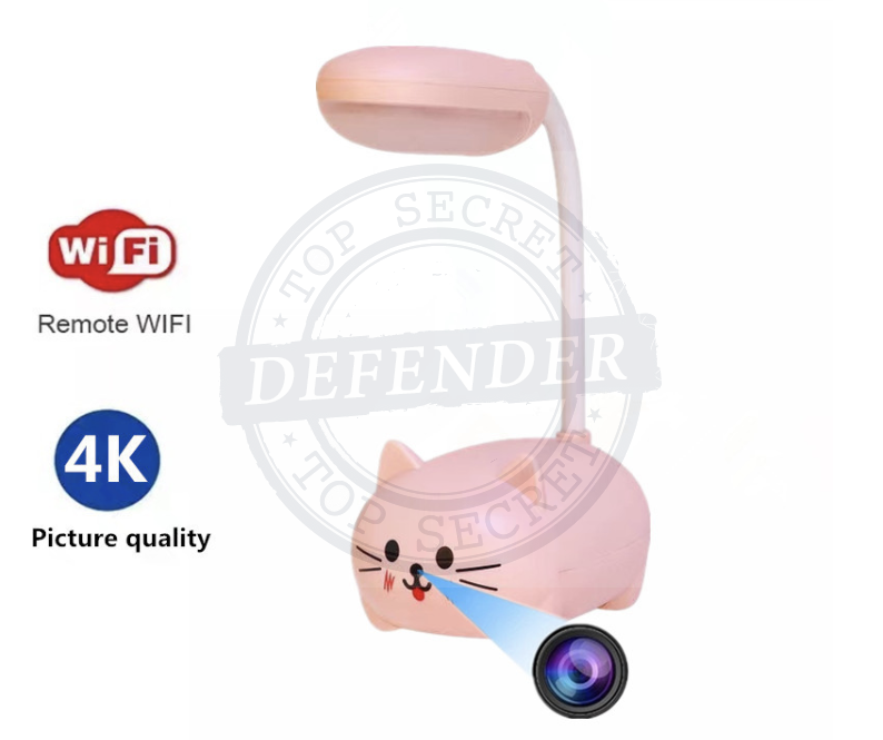 מצלמה נסתרת אלחוטית במנורת שולחן DVX77