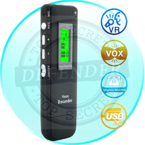 מכשיר הקלטה הכולל הקלטת שיחות טלפון בחיבור USB -