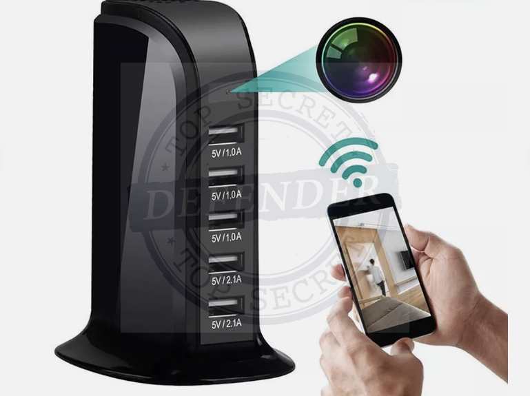 מפצל USB משולב מצלמה נסתרת עם שידור בזמן אמת SP9000