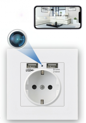 מצלמה נסתרת WIFI סמויה בשקע חשמל פעיל SR9900